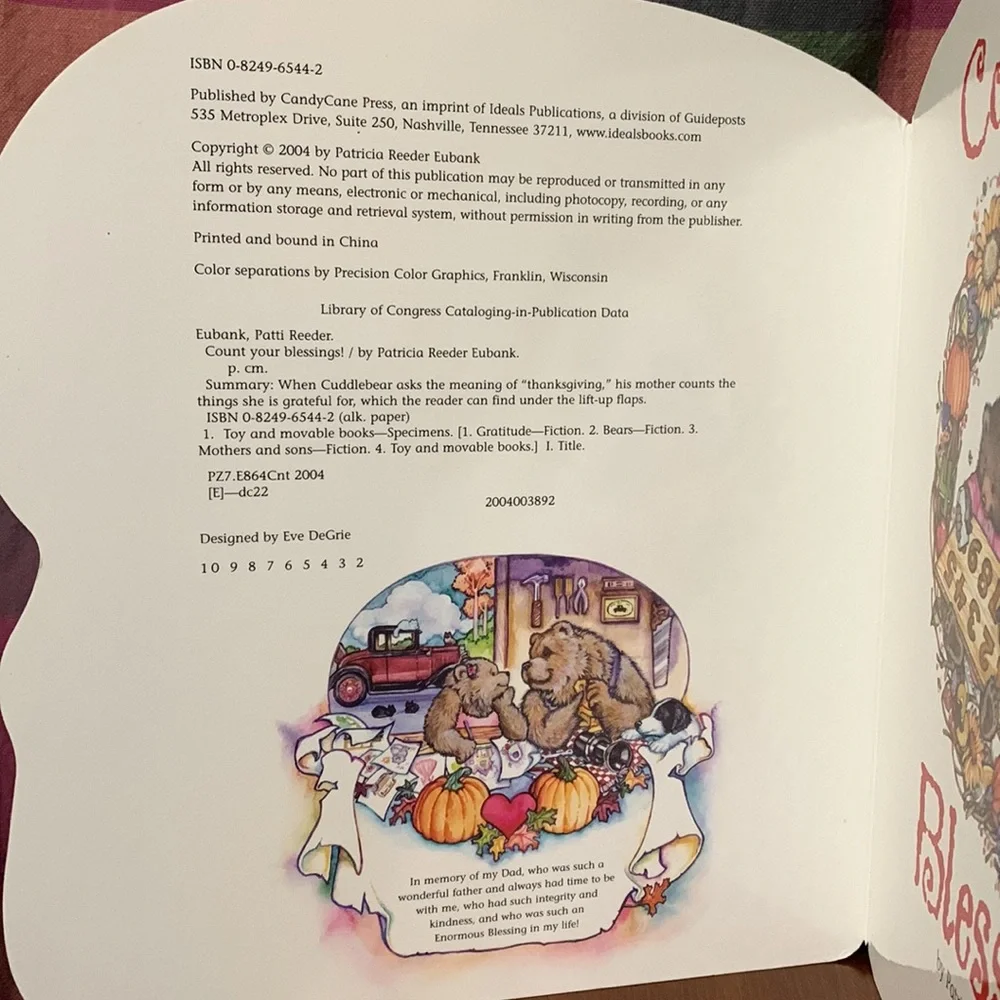 CANDY CANE PRESS - COUNT YOUR BLESSINGS!-  A BEAUTIFUL CHILDREN BOOK